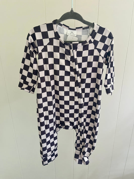 Checkered Zip Sleeper